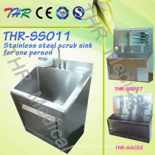 Aço inoxidável Scrub Sink para uma pessoa (THR-SS011)
